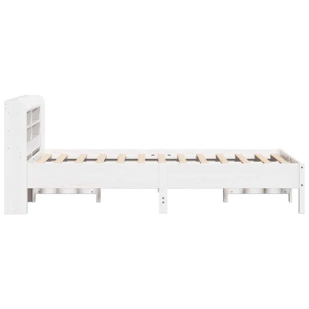 Bed Frame without Mattress White 100x200 cm Solid Wood Pine